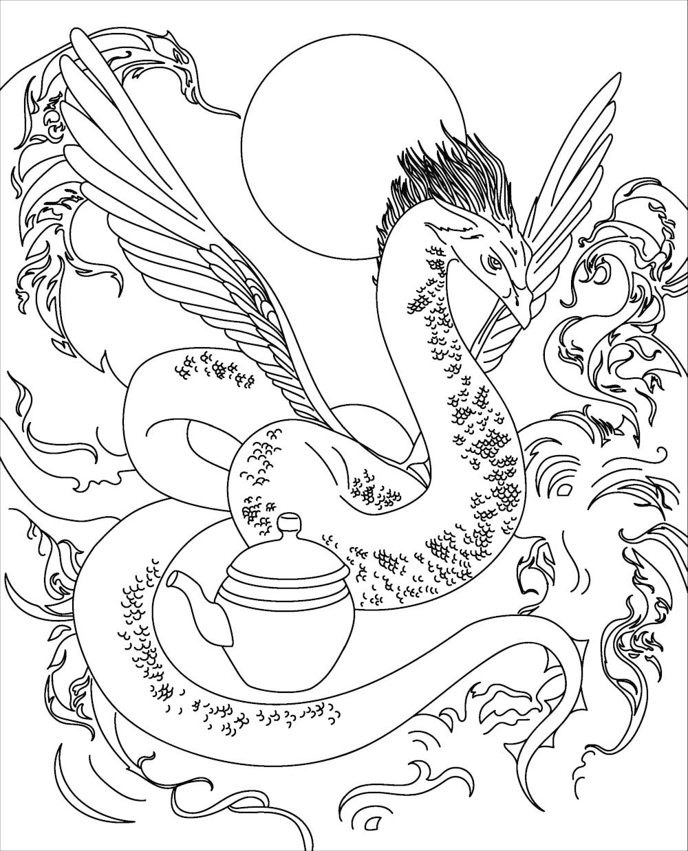 Волшебные существа мира Гарри Поттера. Раскраска