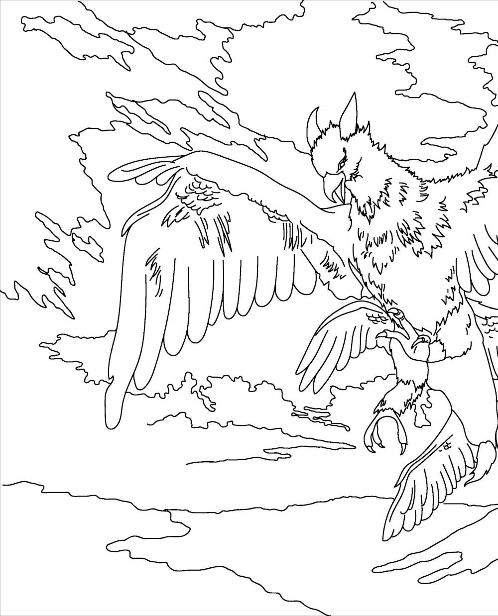 Волшебные существа мира Гарри Поттера. Раскраска