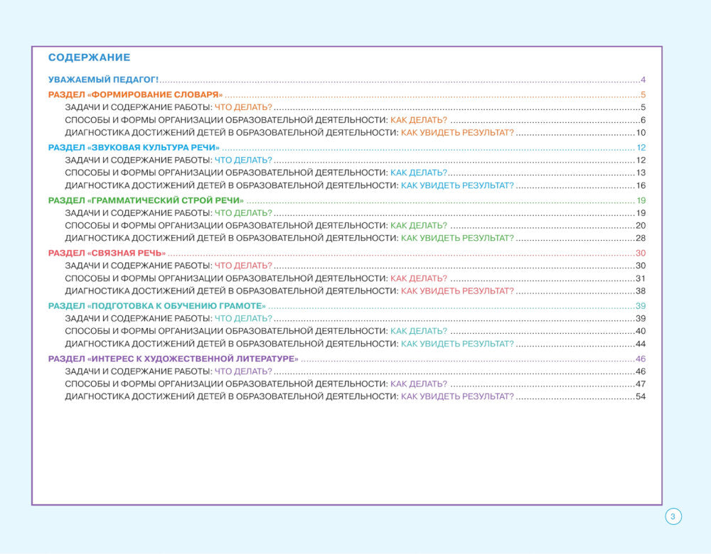 Блокнот педагога старшей группы детского сада. Речевое развитие