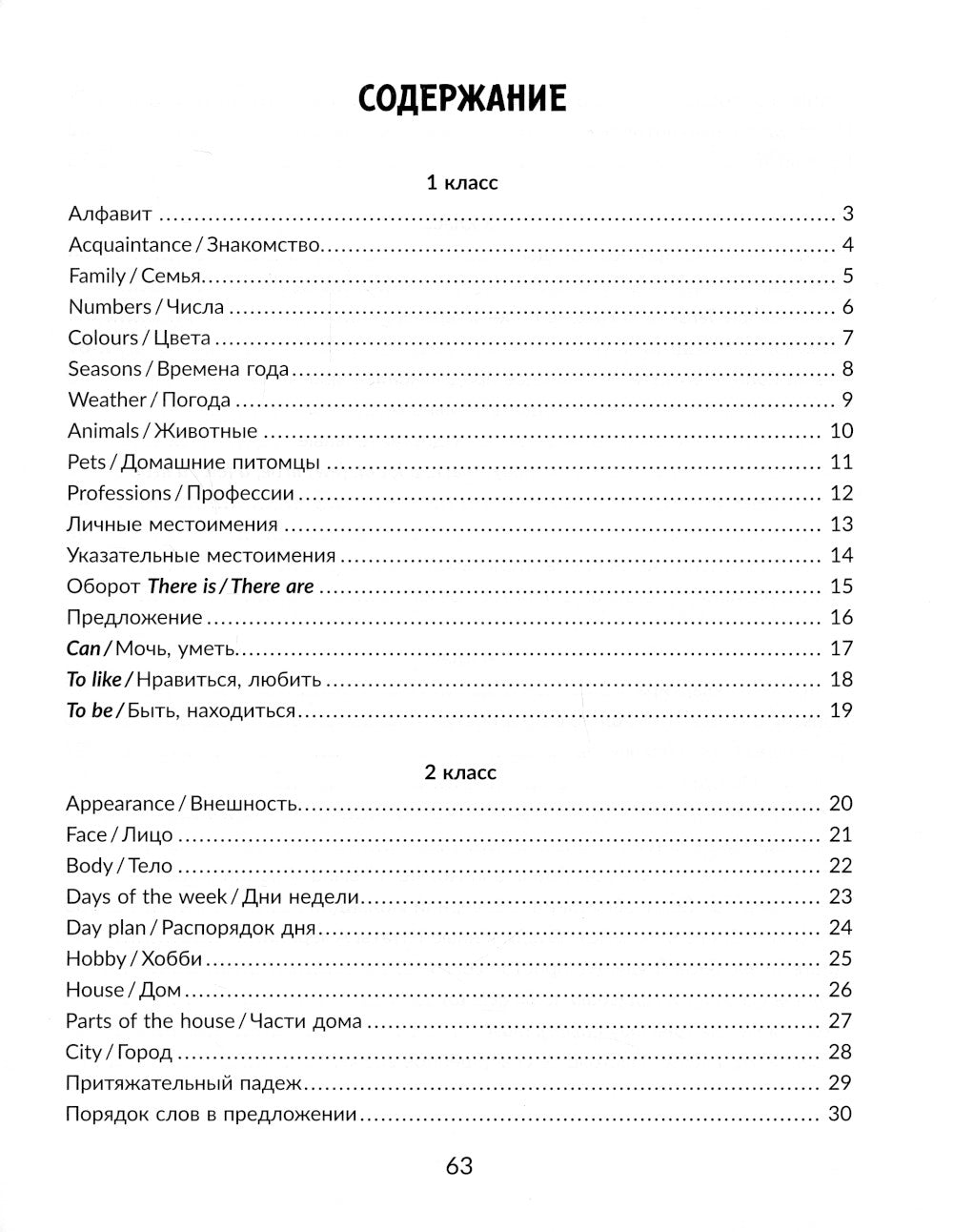Vous avez parlé de grammaire anglaise avec des exemples et des exercices d'entraînement. 2-4 classes