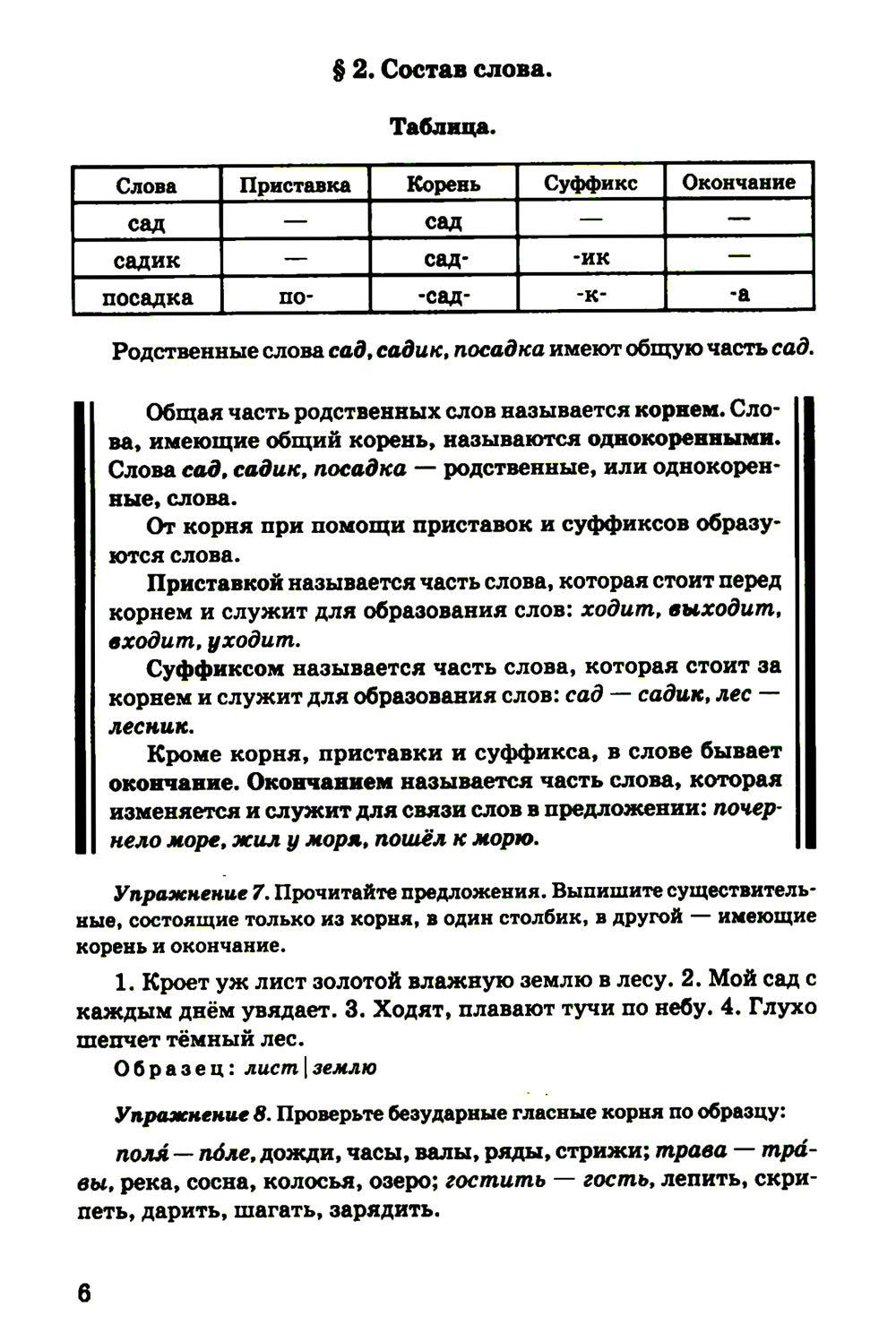 Русский язык для 4 класса начальной школы [1958]: Учебное пособие.