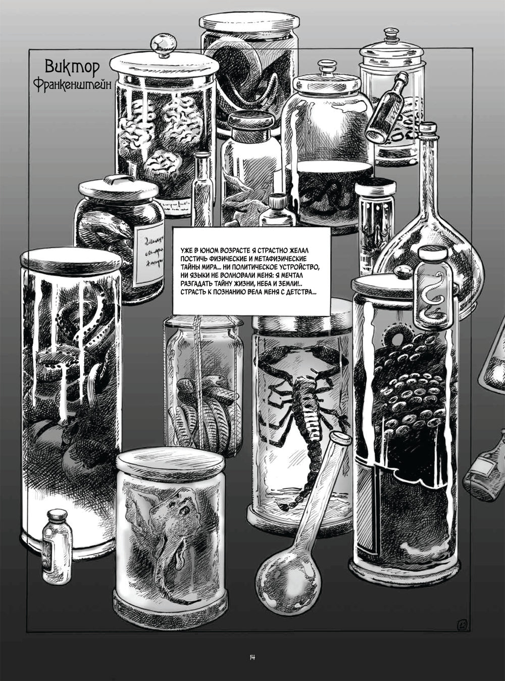 Франкенштейн Мэри Шелли: графический роман