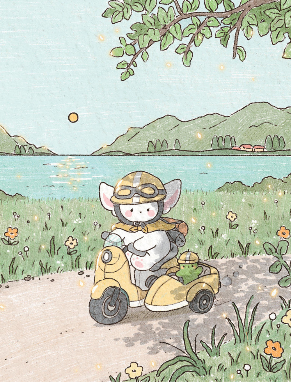 Лисенок Соговыми и четыре сезона: раскраска от популярной корейской художницы