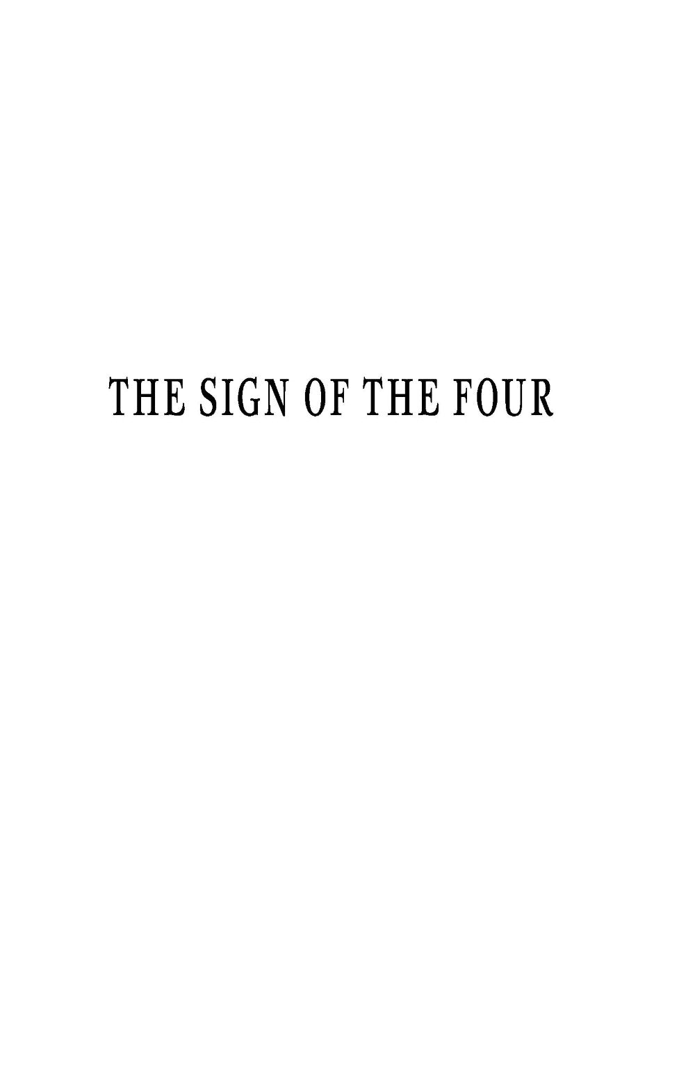 The Memoirs of Sherlock Holmes & The Sign of the Four