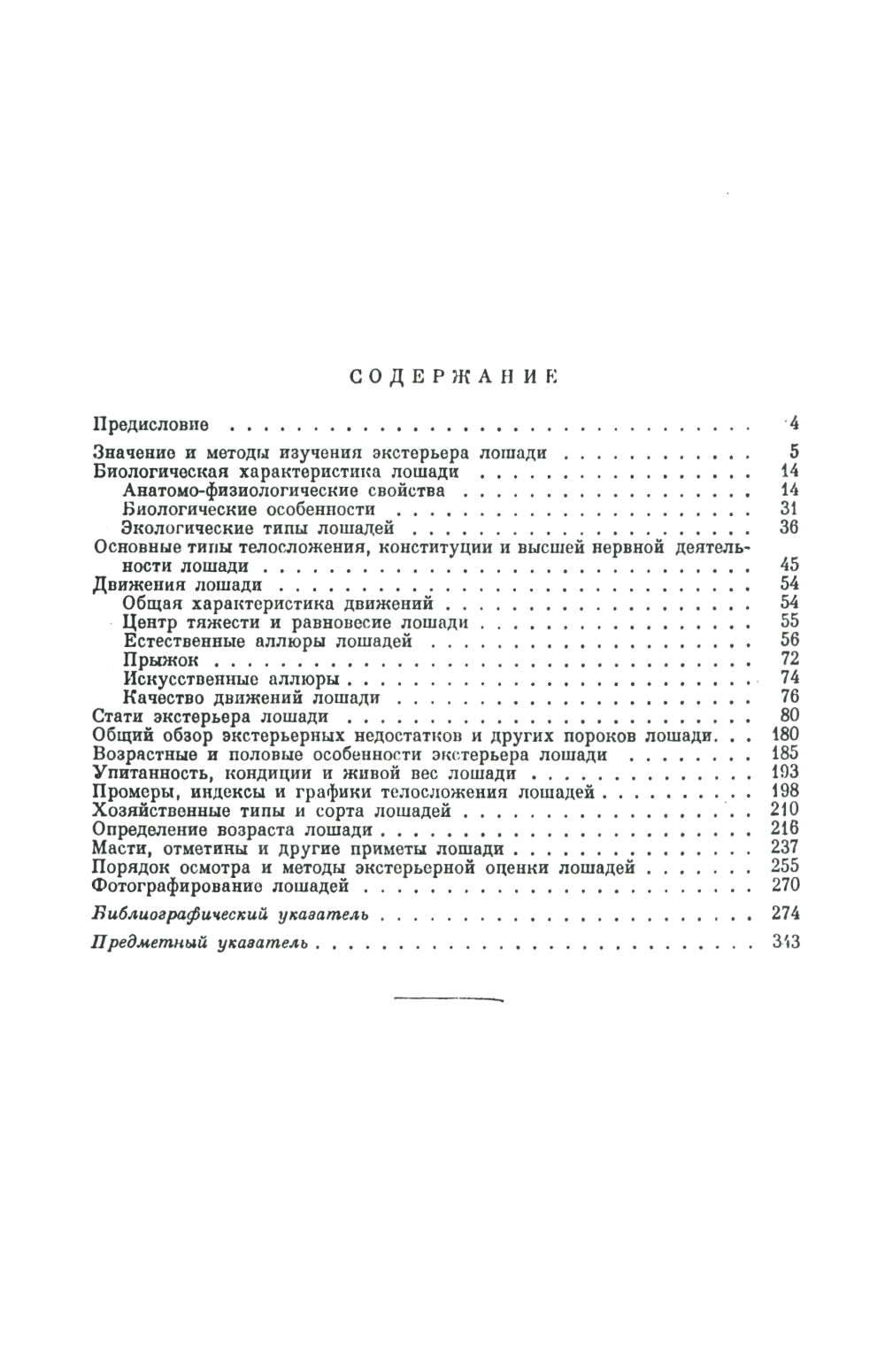 Экстерьер лошади