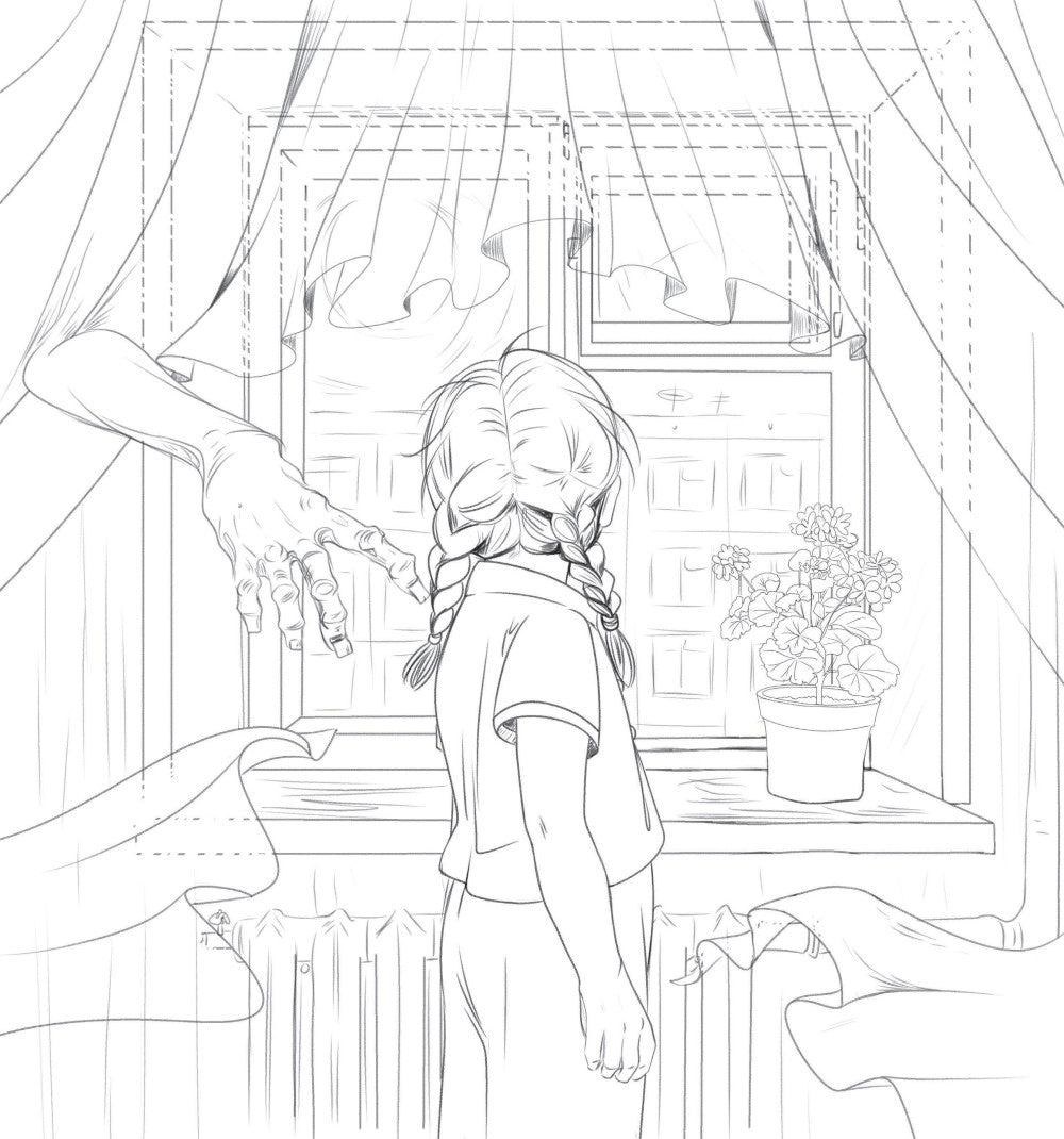 Городские легенды: раскраска по мотивам популярных страшилок