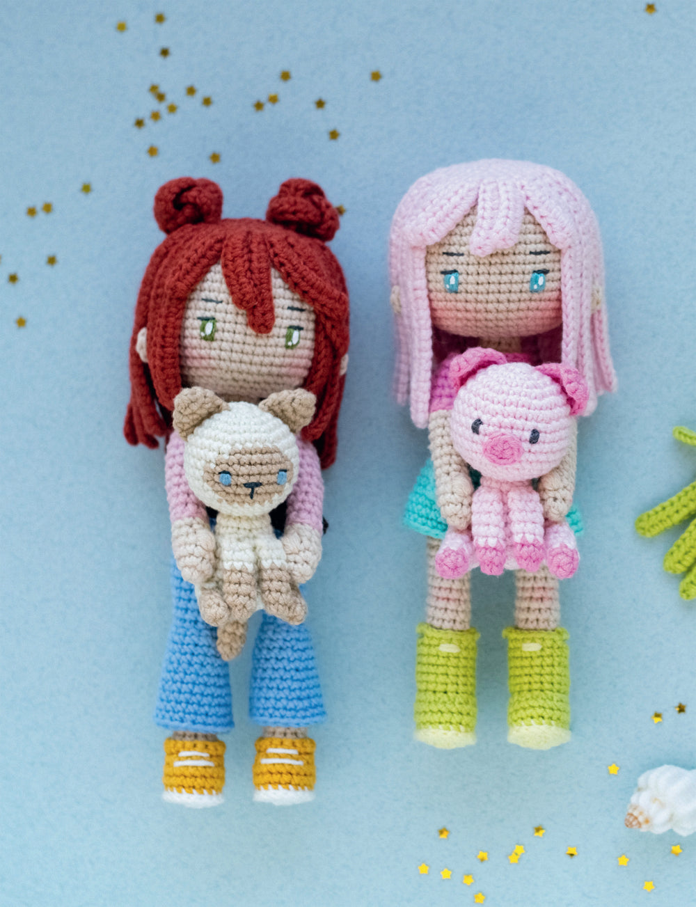 Йоко и морской конек. Аниме-амигуруми со схемами, мастер-классами и видеоуроками для начинающих