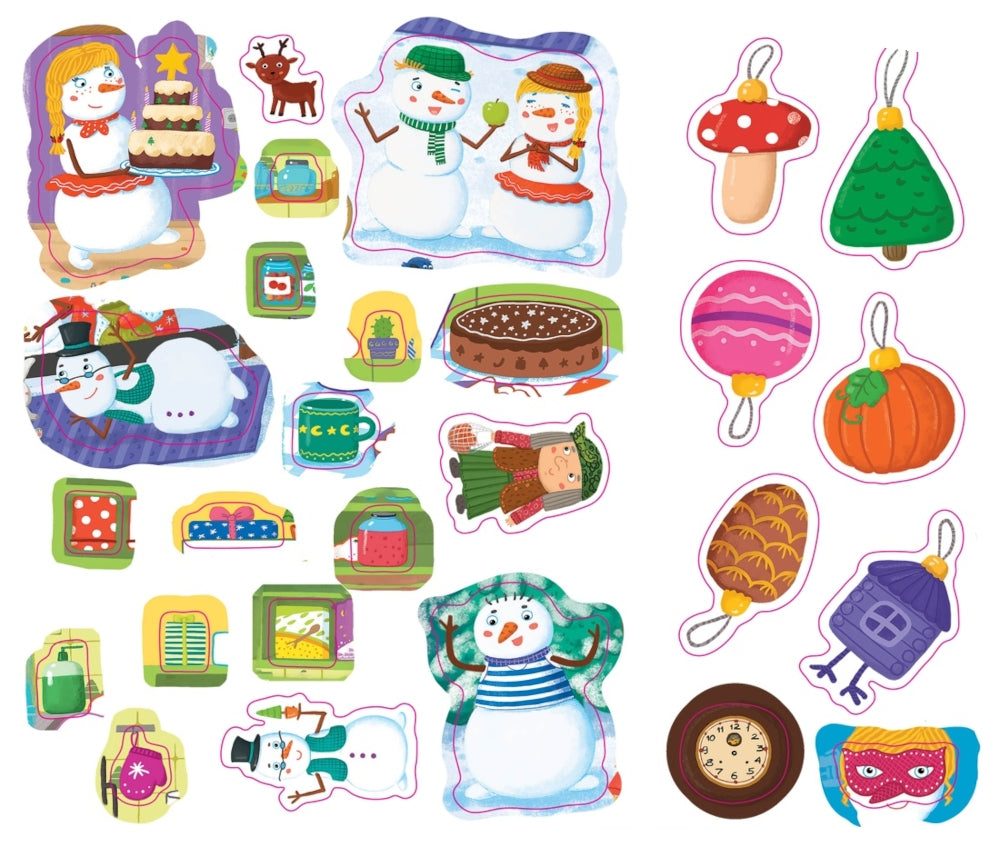 Новогодние приключения (игры, задания, наклейки)