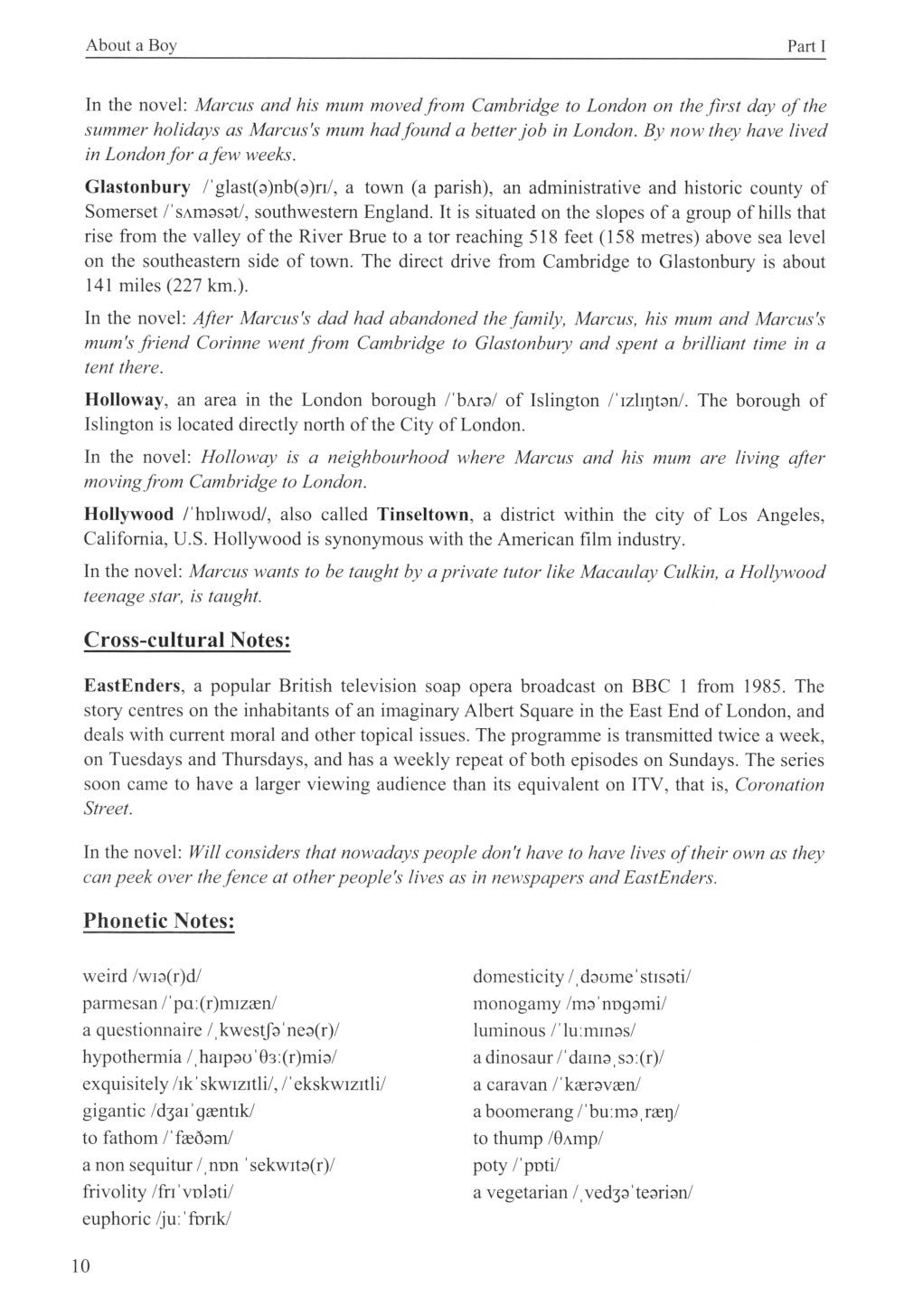 Английский язык. Nick Hornby. About a Boy. Учебное пособие по развитию навыков аналитического чтения и аудирования. Урвень B1-B2