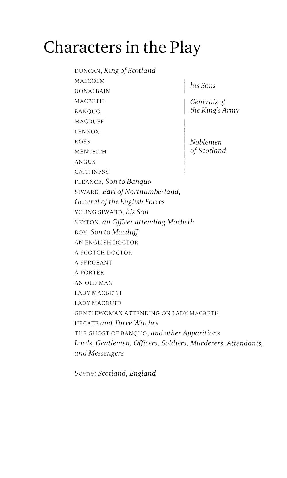 Макбет. Гамлет