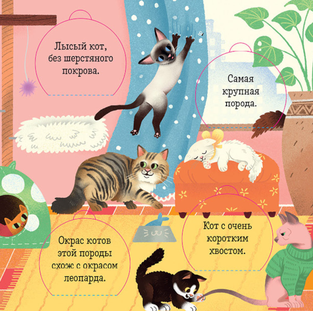 Любимые животные. Энциклопедия с окошками