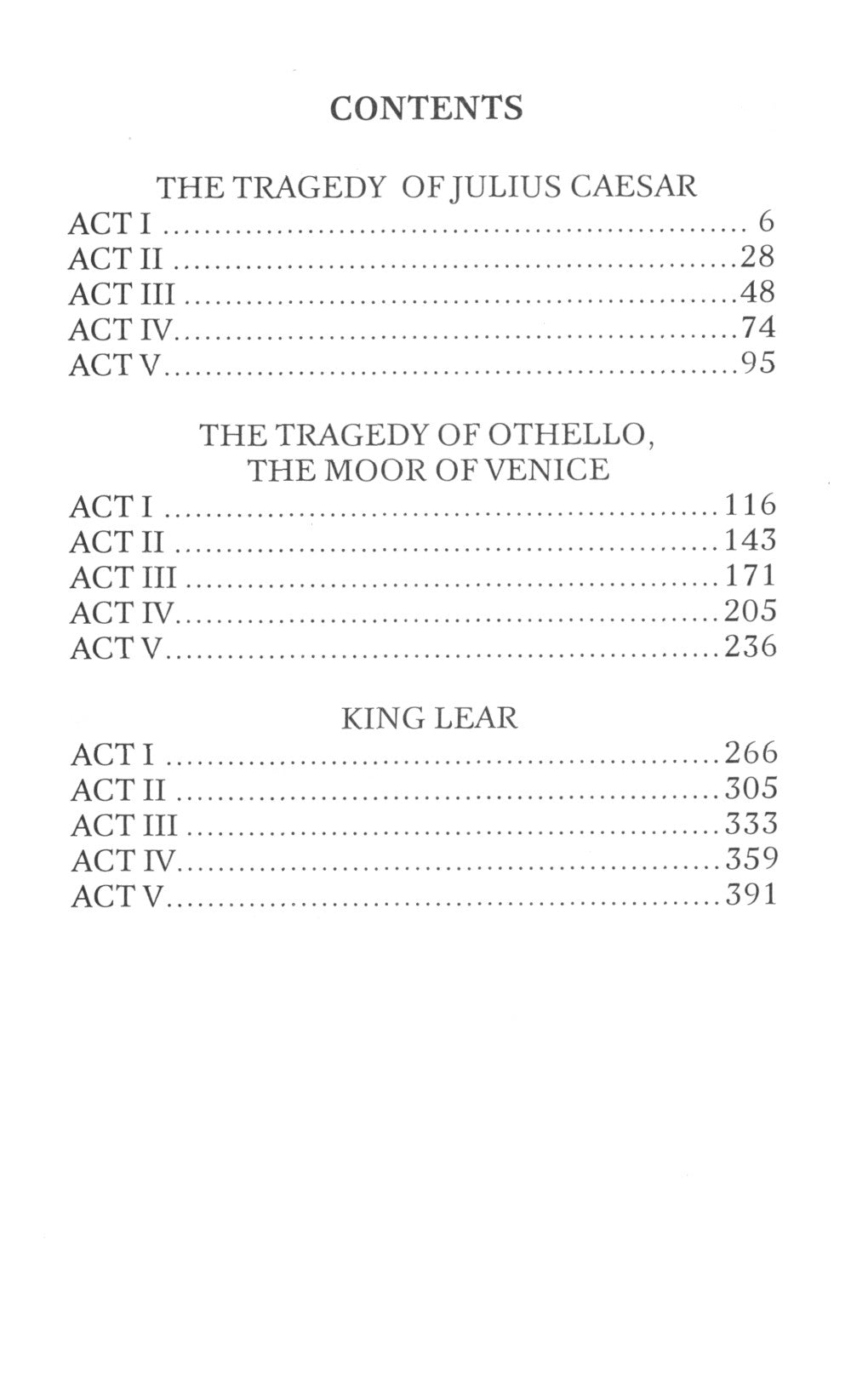 Tragedies: King Lear; Othello; Julius Caesar. (книга на англ. яз.)