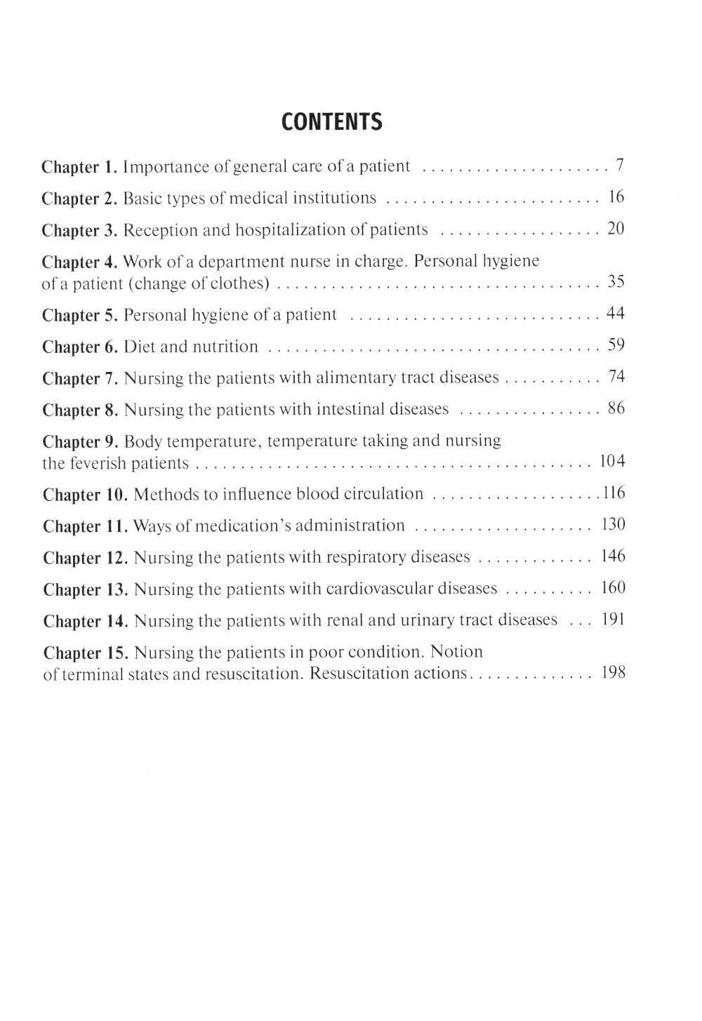 Soins généraux d'un patient : tutoriel
