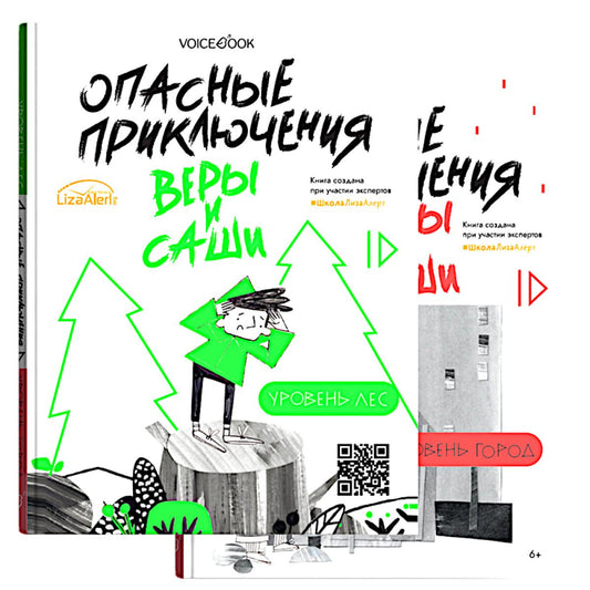 Опасные приключения Веры и Саши. Уровень: Лес/Город (книга перевертыш)