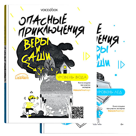 Опасные приключения Веры и Саши. Уровень: Вода/Лед (книга перевертыш)