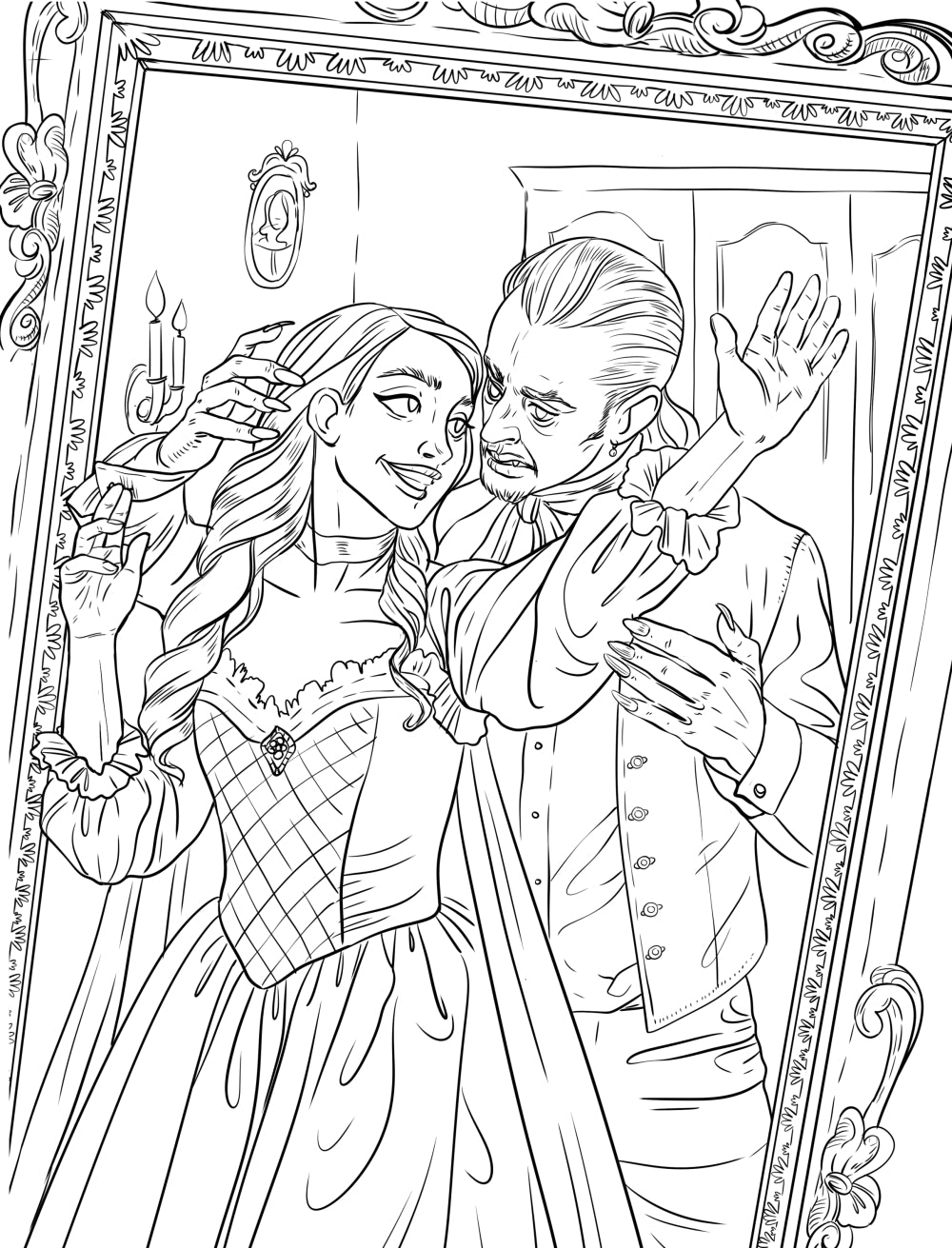 C'est tout le monde avec l'amour. Раскраска по мотивам главных историй о любви