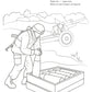 Раскраски. Палитра профессий: Кто защищает Родину и Кто спасает и помогает (Комплект из 2-х книг)