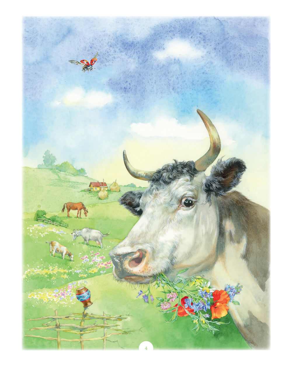 На лугу пасутся ко… Стихи для детей от трех лет