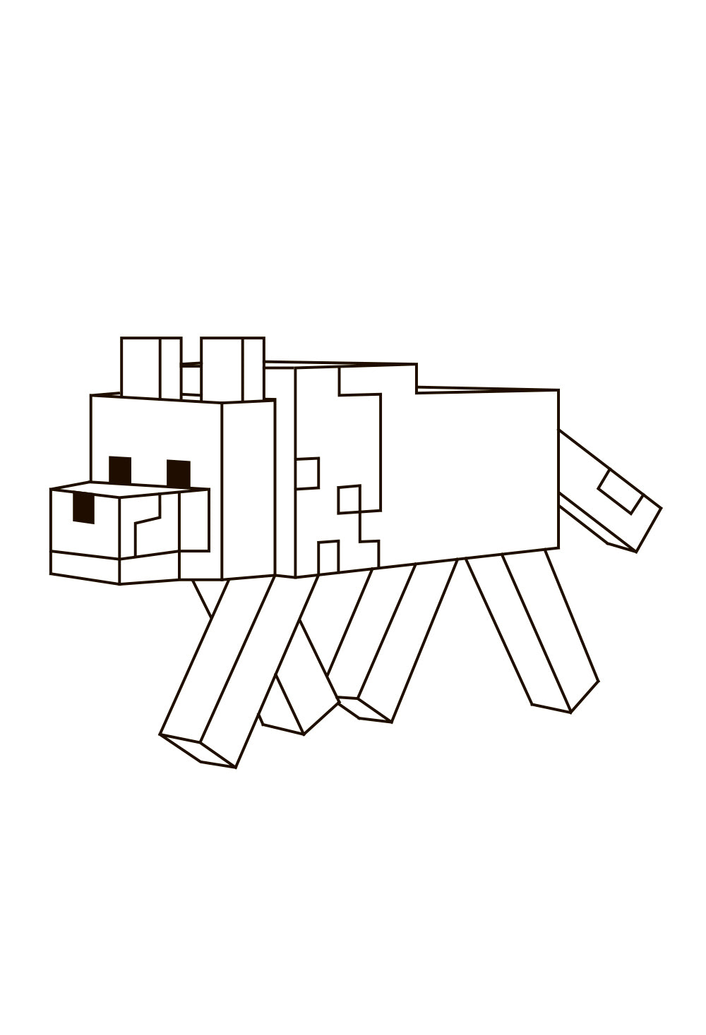 Раскраска для детей Майнкрафт