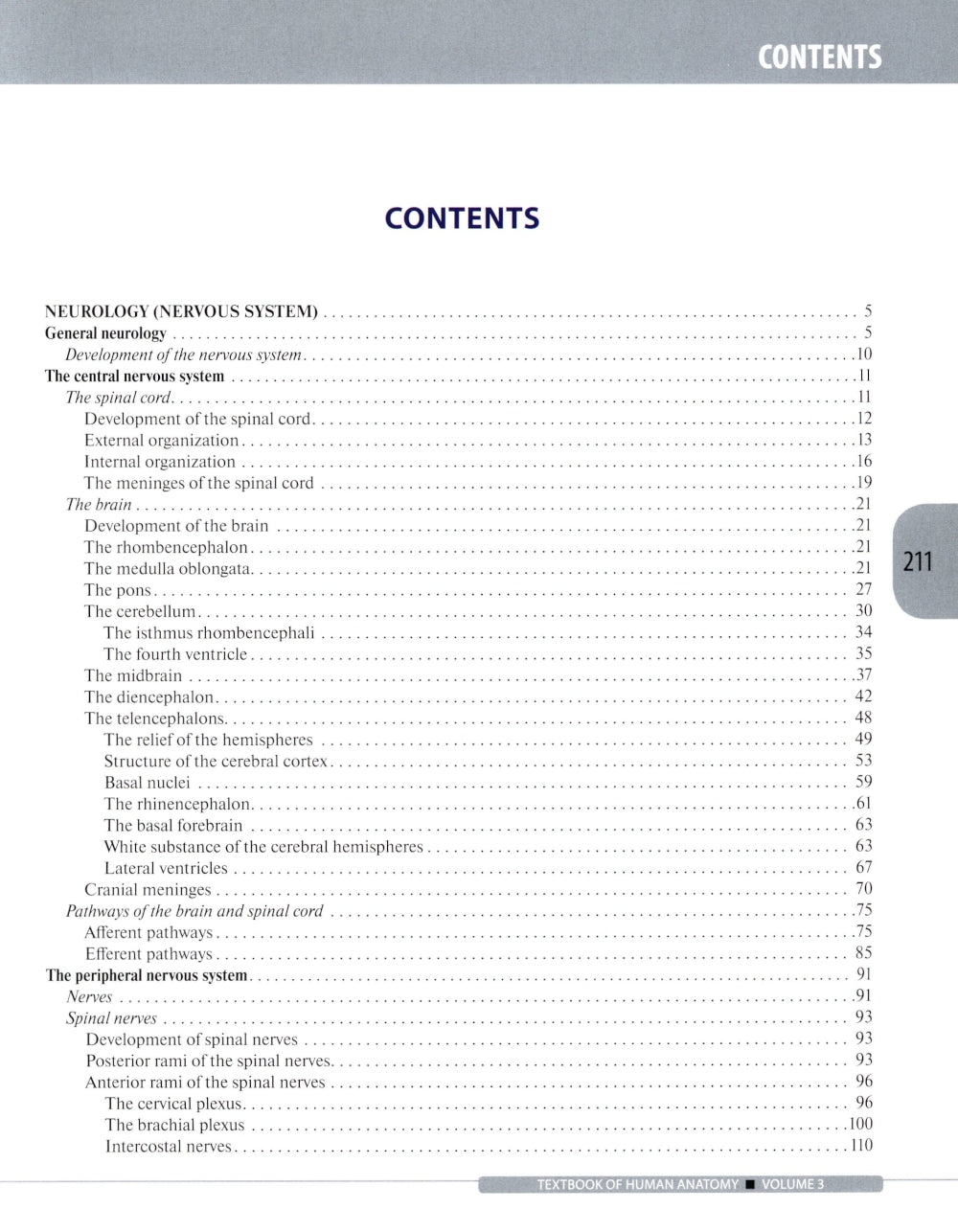 Textbook of Human Anatomy. In 3 vol. Vol. 3. Nervous system. Esthesiology: на англ.яз