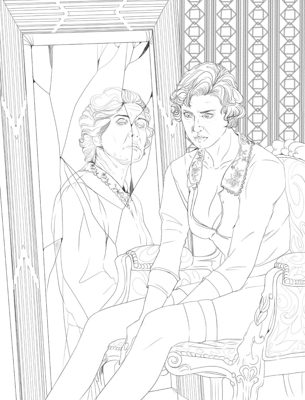 Нормальные люди меня пугают. Раскрашиваем ужасные истории