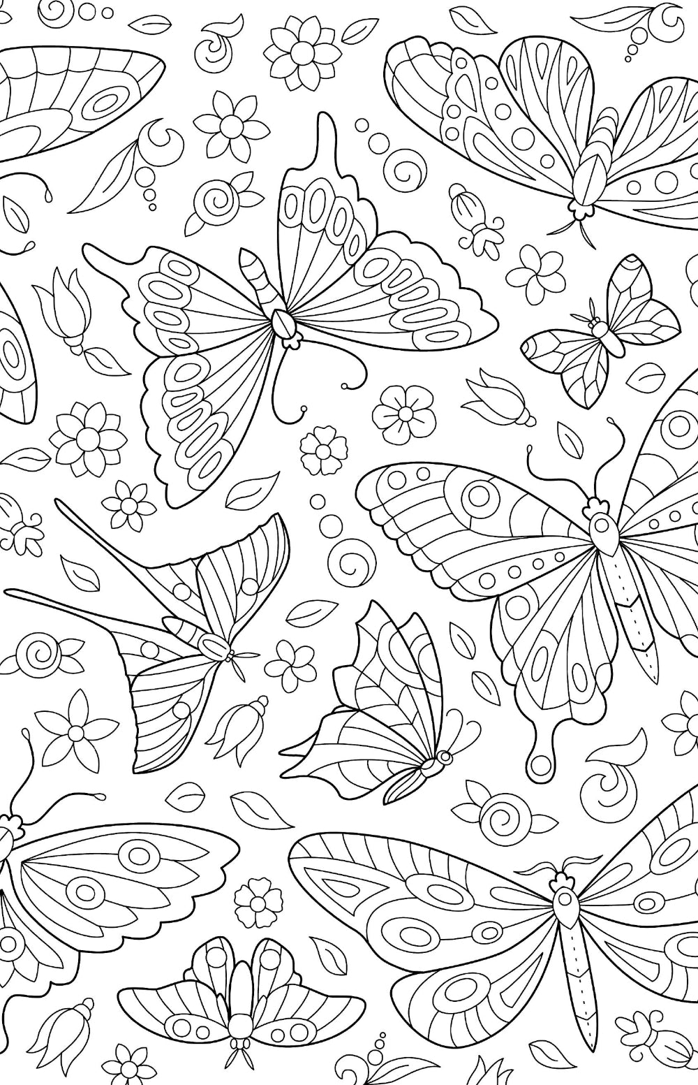 Отдых на природе. Раскраски антистресс