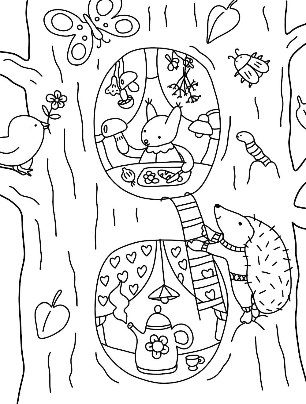 Маленькие миры. Волшебная раскраска для уютных вечеров