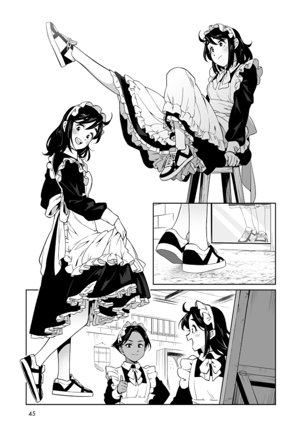 MAID SKATER. Горничные на скейтах: манга