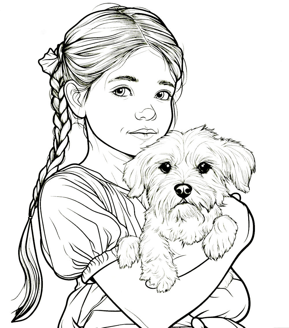 Волшебник страны Оз: раскраска антистресс