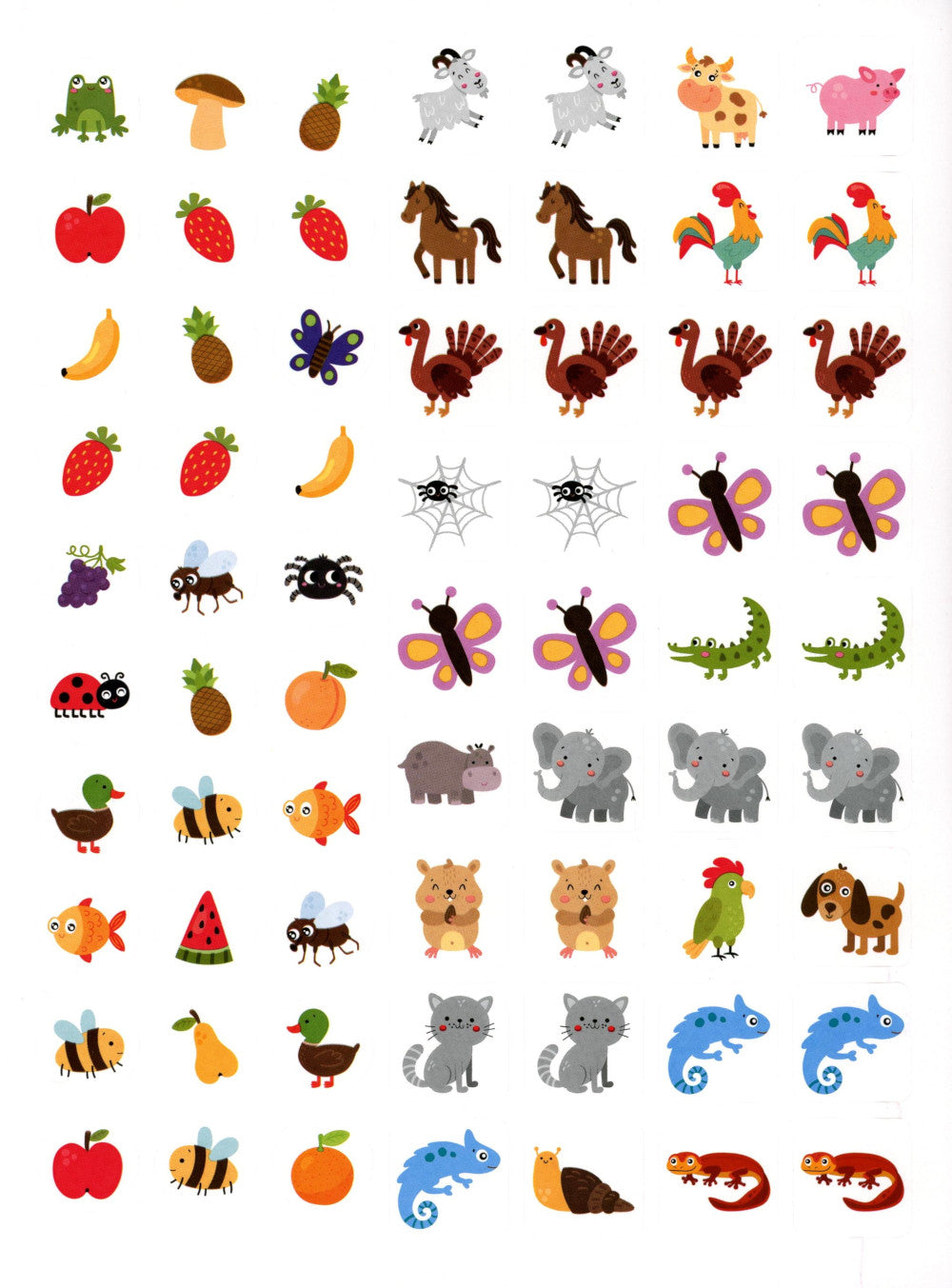 Логика с наклейками. Животные