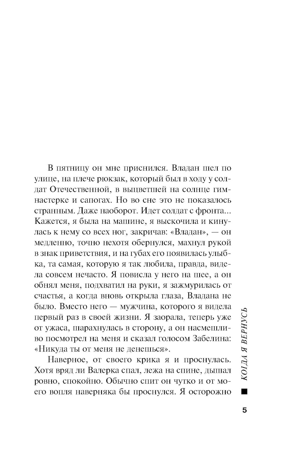 Когда я вернусь: роман