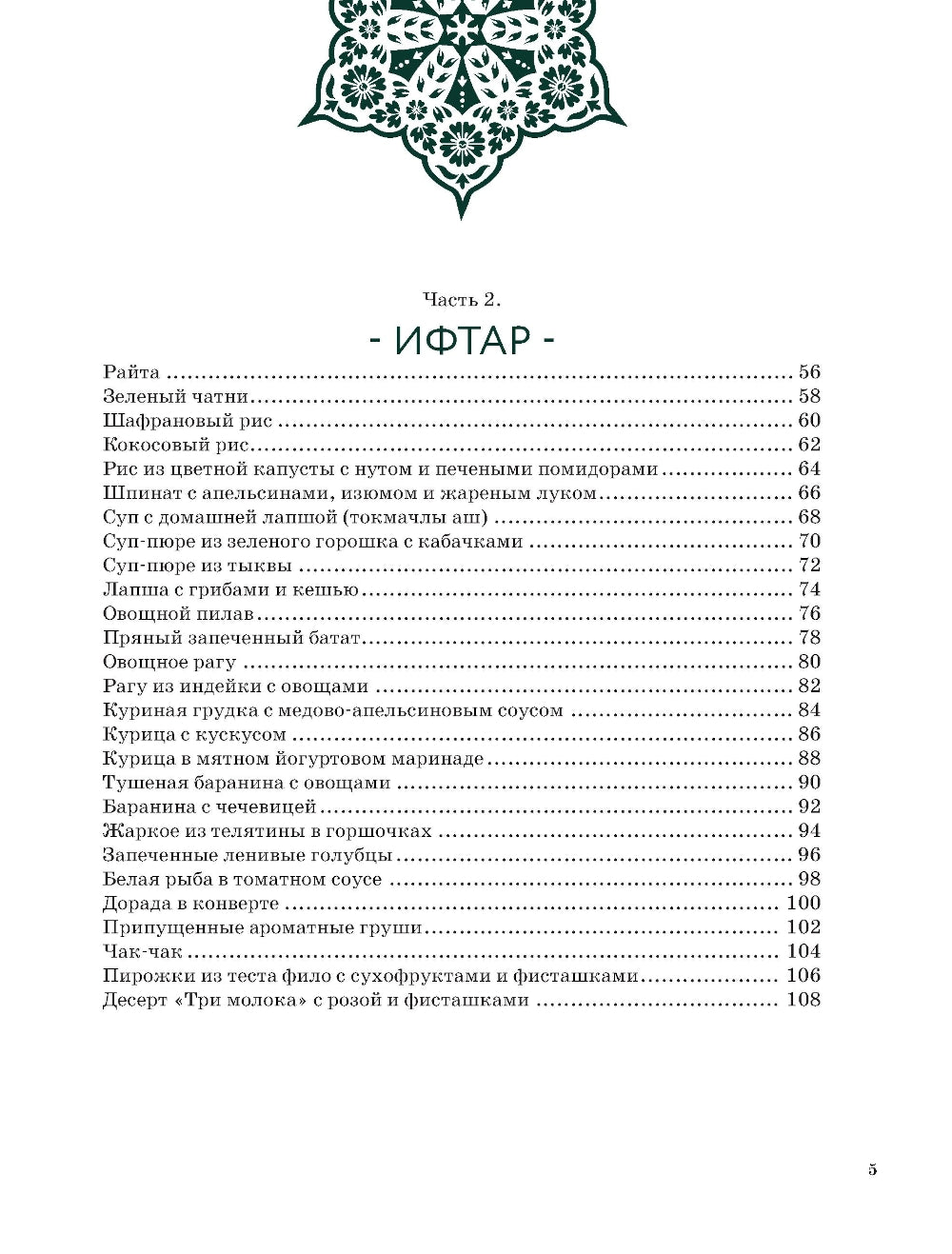 Рамадан. Рецепты ифтара и сухура