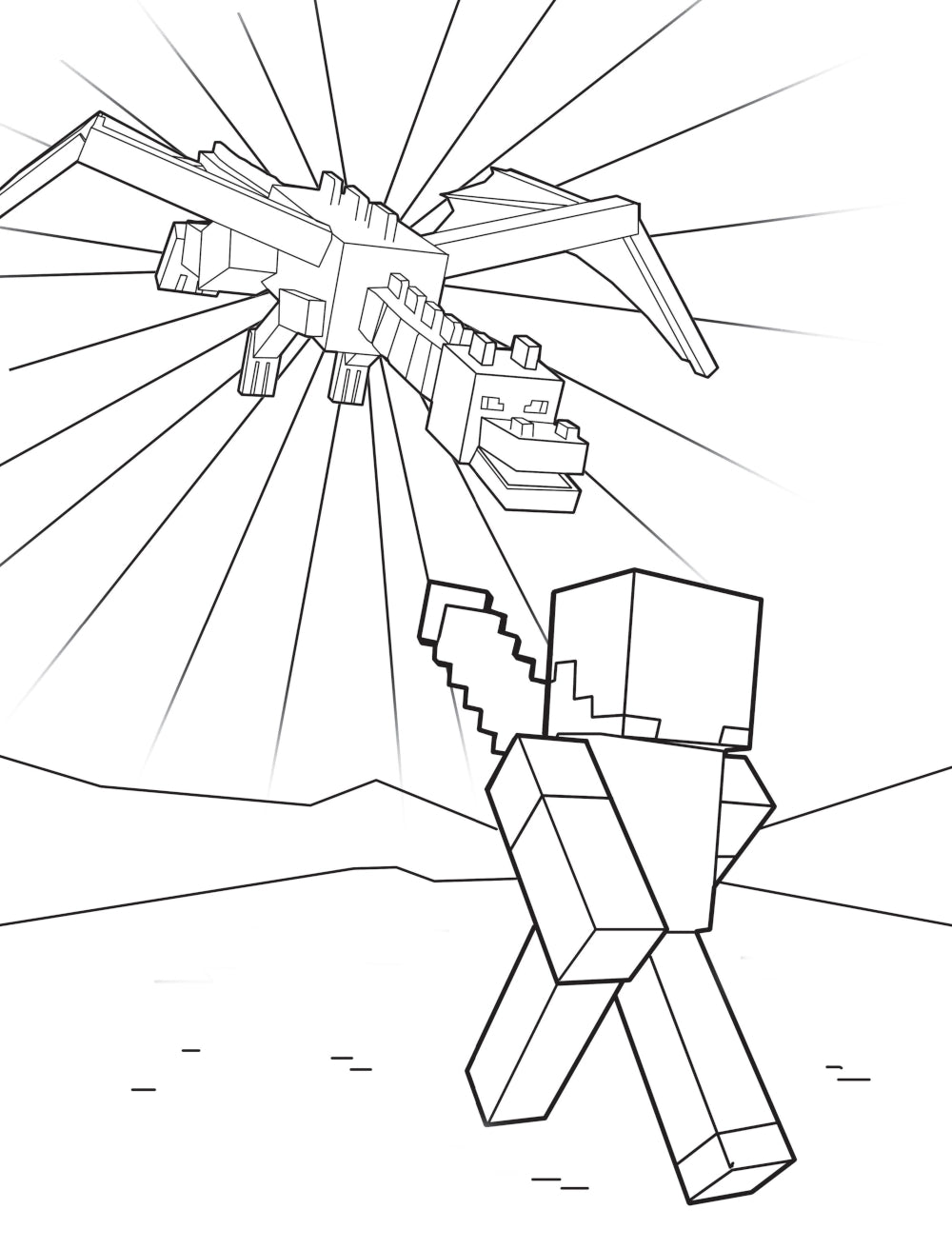 Самая кубическая раскраска Майнкрафт. Супер пиксельное приключение