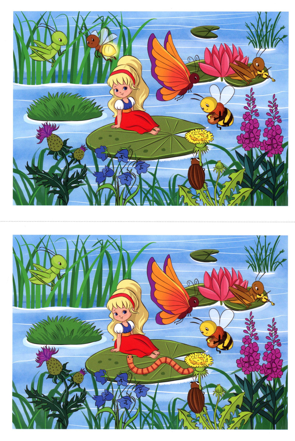 Дюймовочка". Игра на автоматизацию звука (Ч) (5-7 лет)