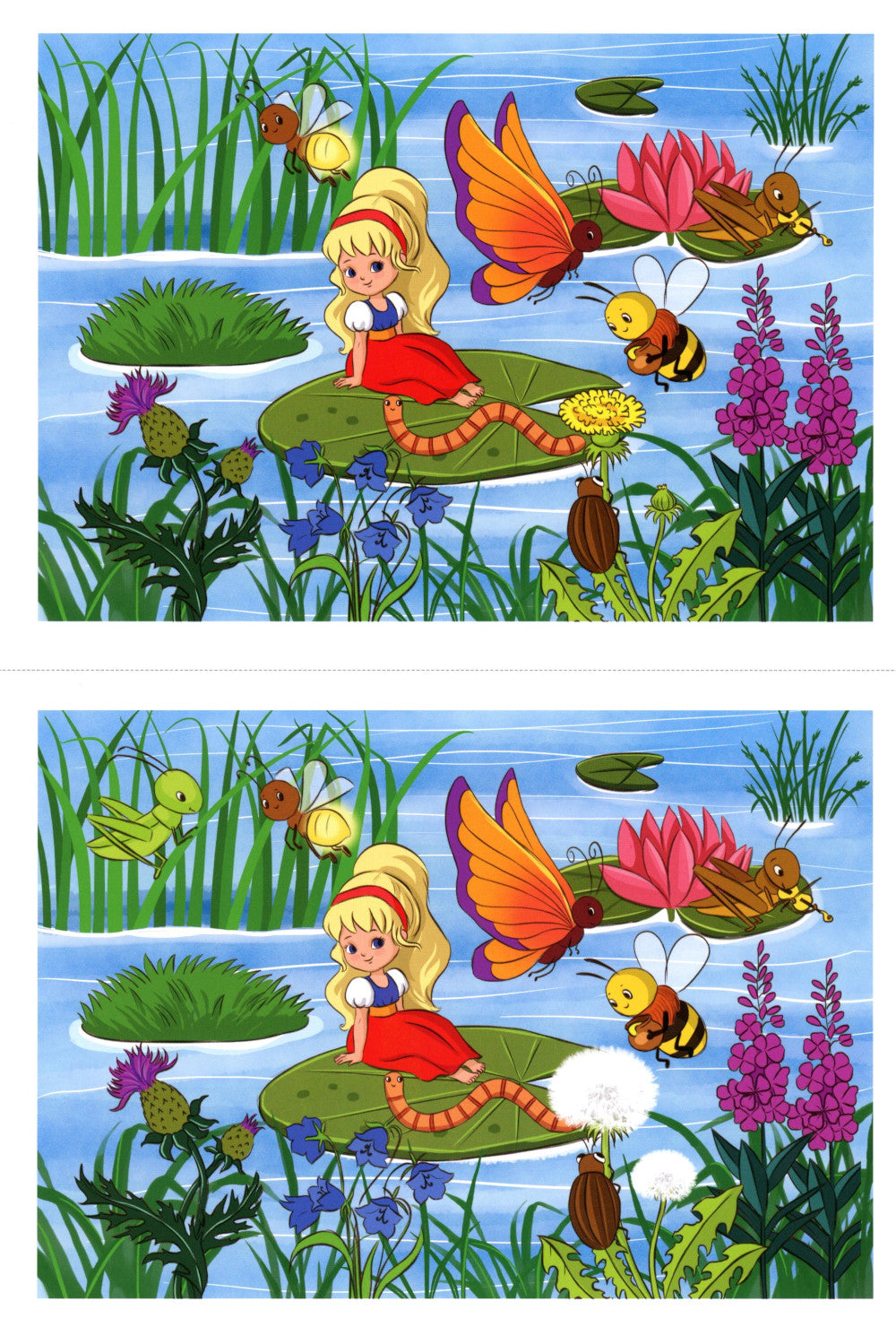 Дюймовочка". Игра на автоматизацию звука (Ч) (5-7 лет)