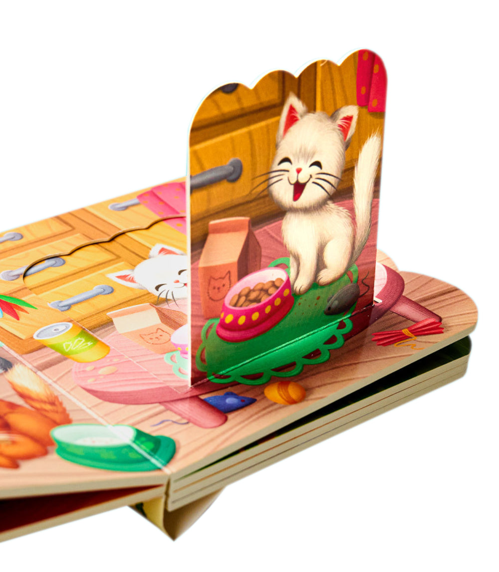 Котята: книжка с окошками