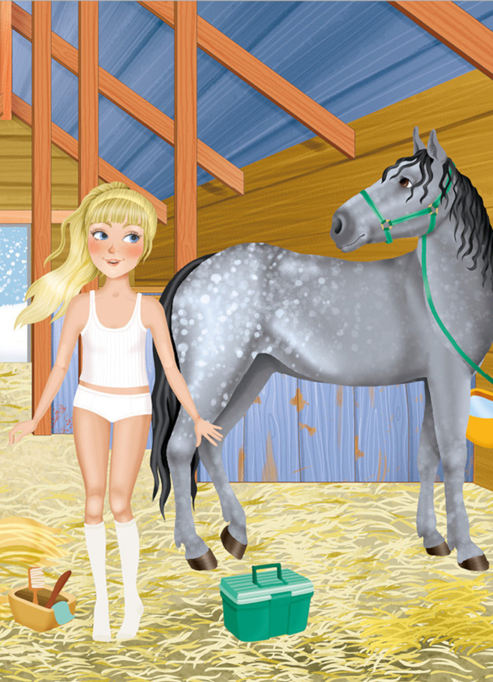 Лошадки: наряди куколку (+ 50 наклеек)