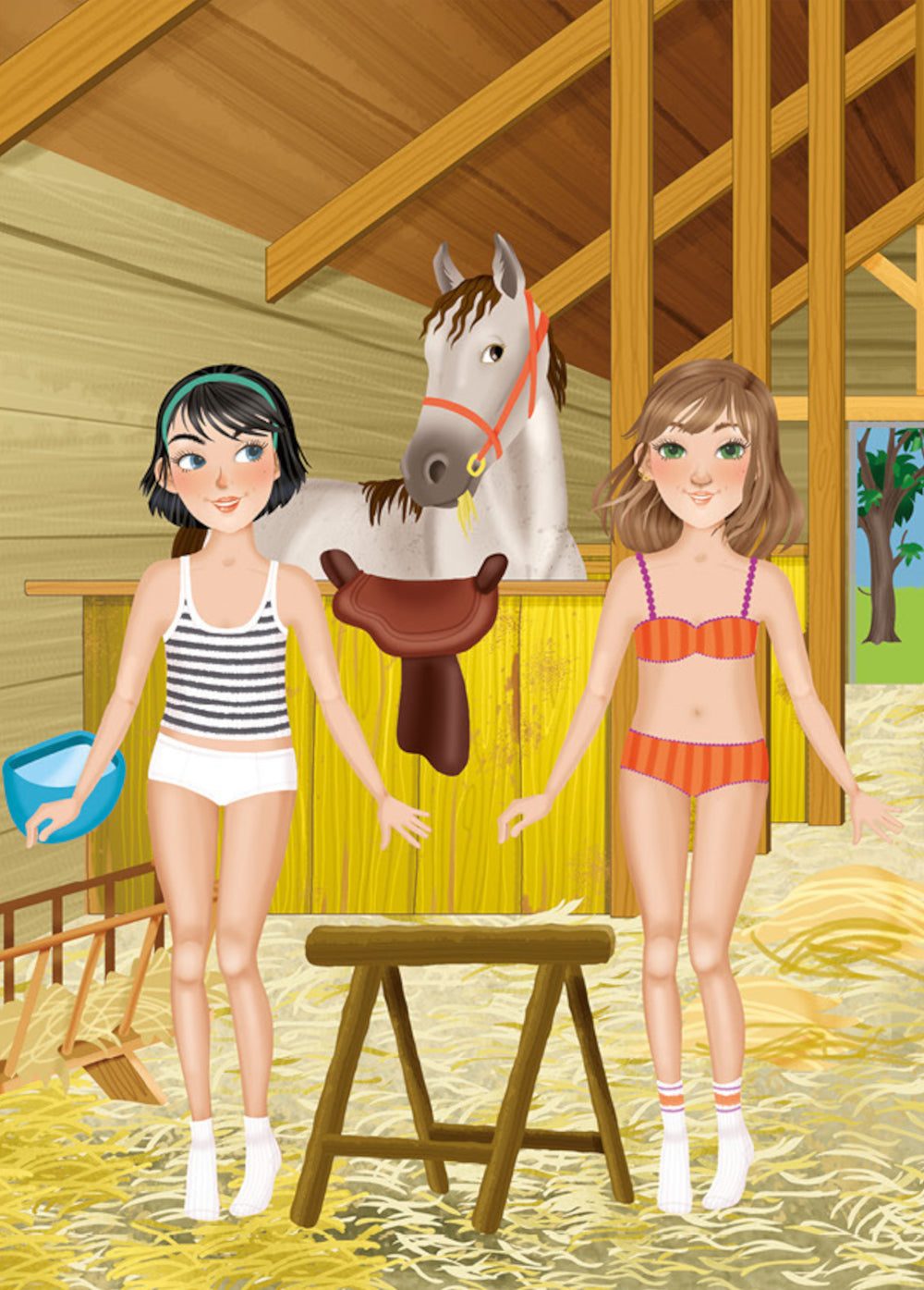 Лошадки: наряди куколку (+ 50 наклеек)