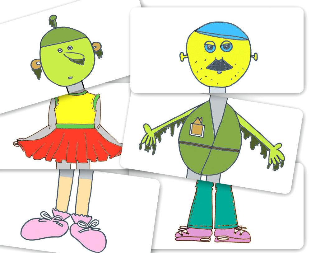 Cartes métaphoriques "Роботы". Le robot est pour les enfants, les accompagnateurs et les robots. (84 cartes noires et 84 cartes noires + méthode de paiement). 5-e izd