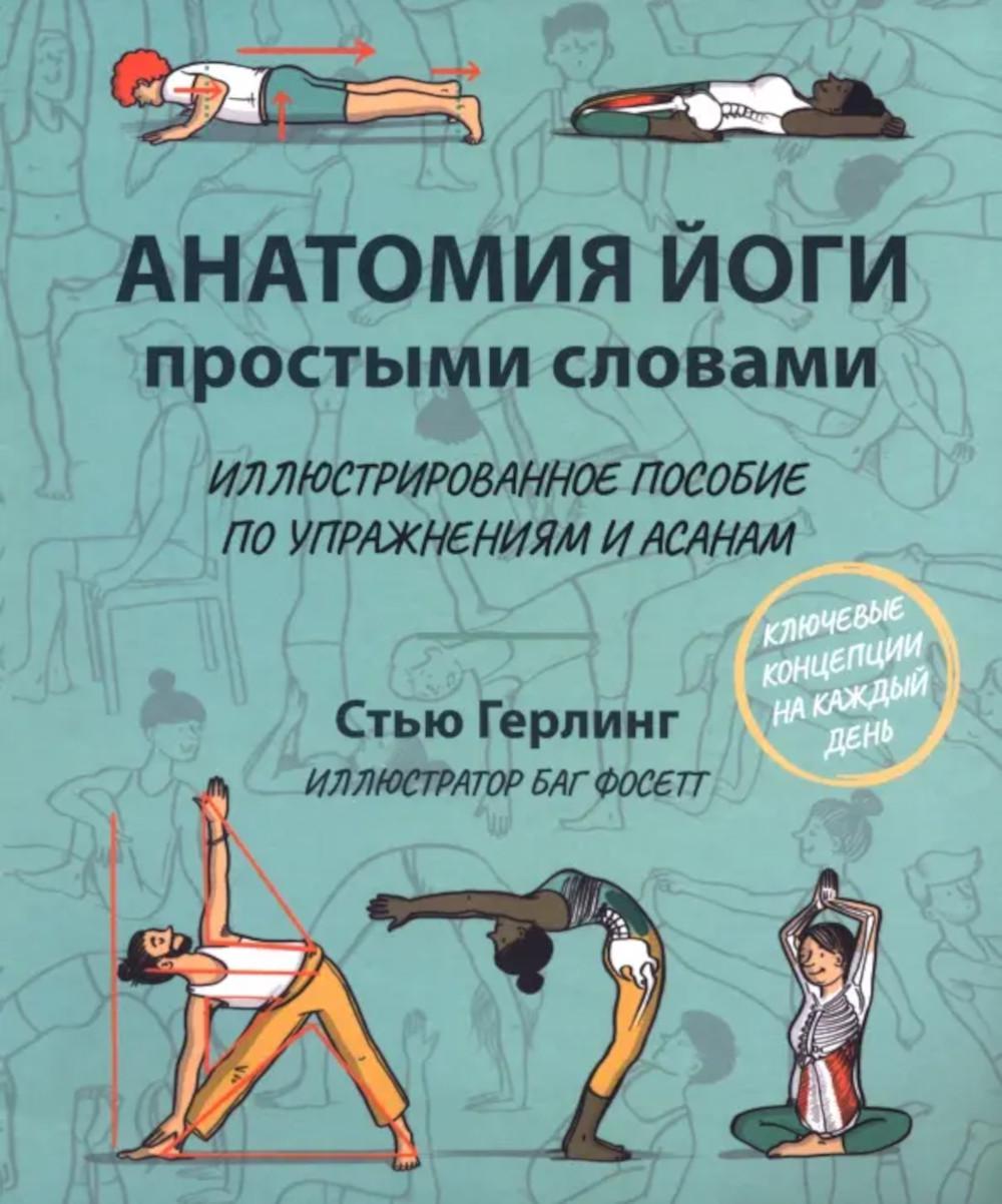 Анатомия йоги простыми словами: Иллюстрированное пособие по упражнениям и асанам.