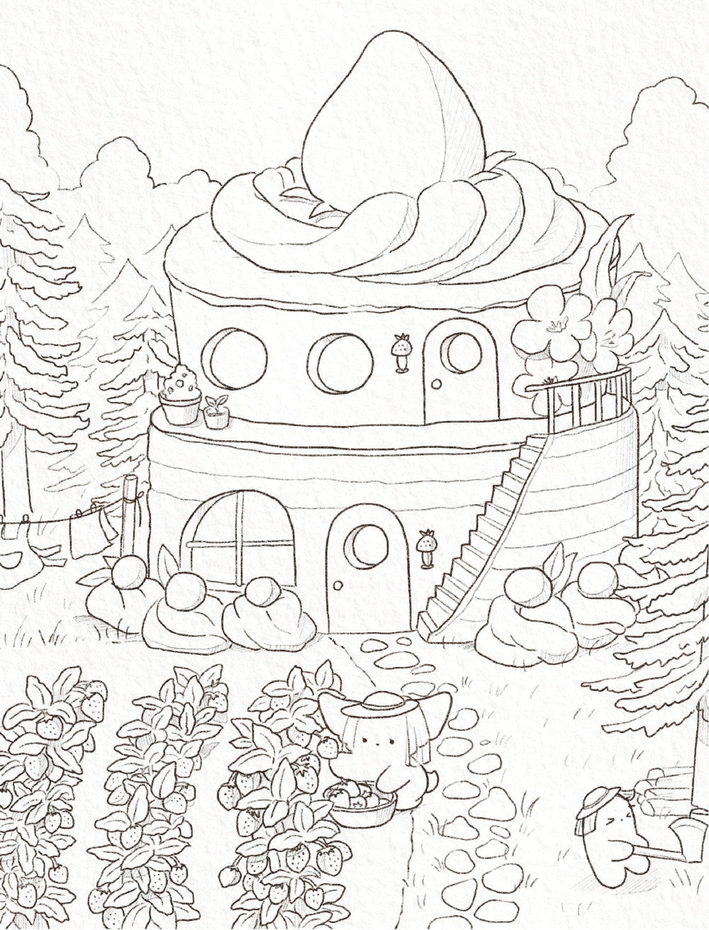 Волшебное путешествие лисенка Соговы. Раскраска от популярной корейской художницы