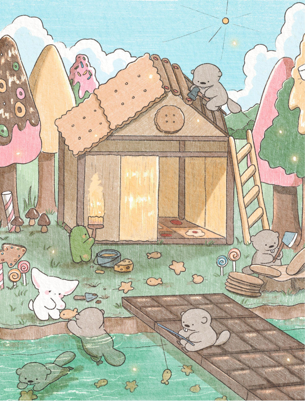 Волшебное путешествие лисенка Соговы. Раскраска от популярной корейской художницы