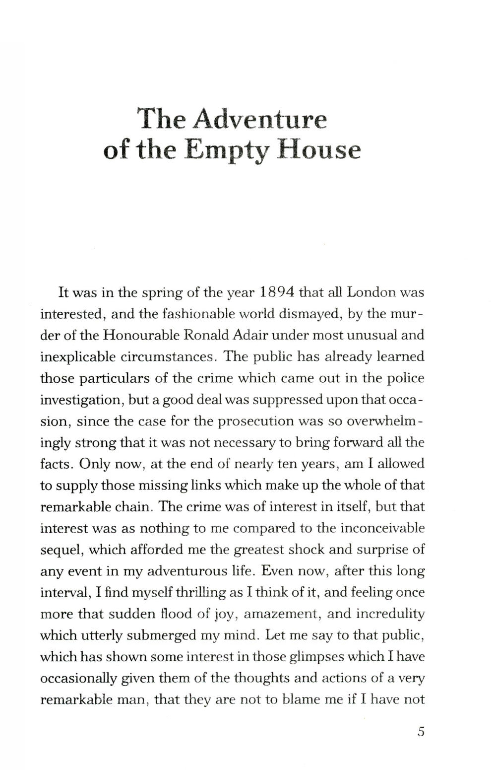 The Return of Sherlock Holmes