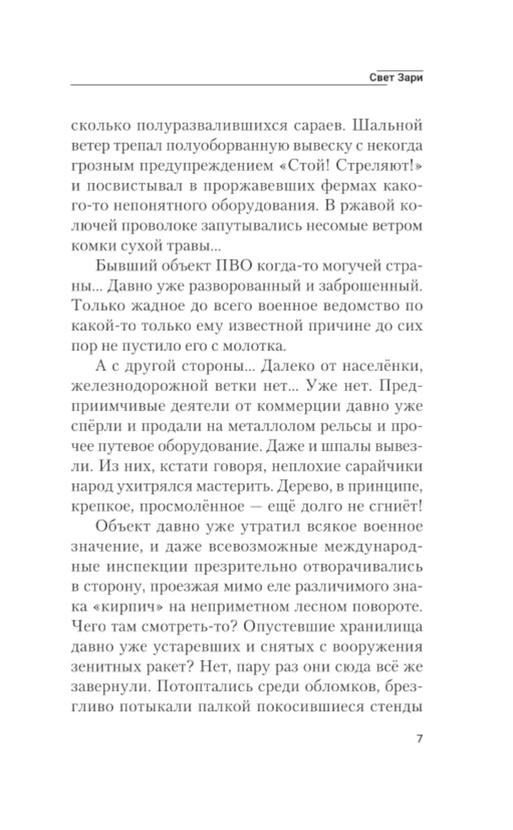 Свет зари: роман