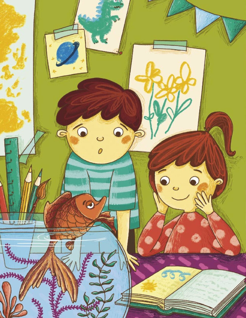 Маша, Миша и говорящая Рыба