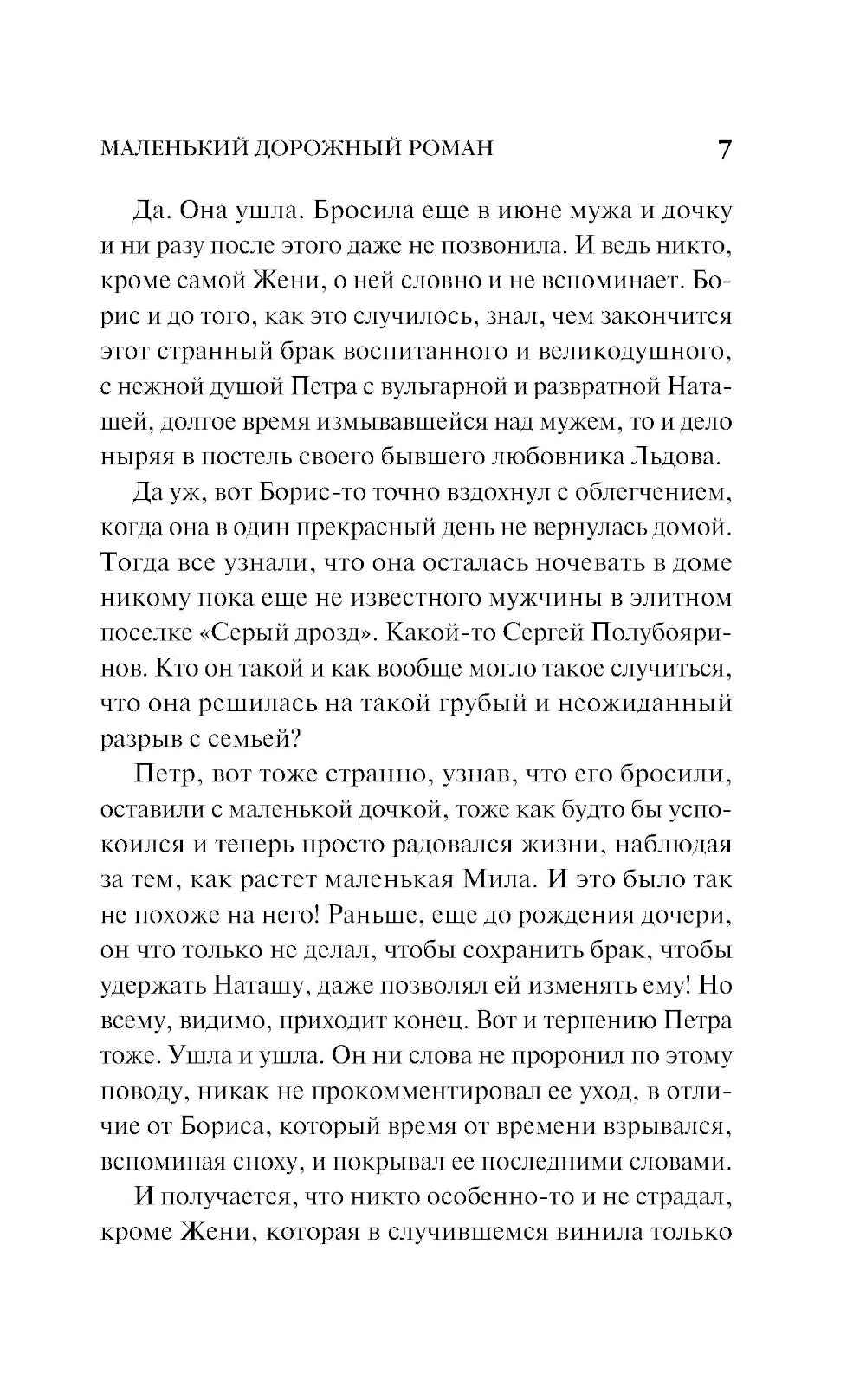 Маленький дорожный роман: роман