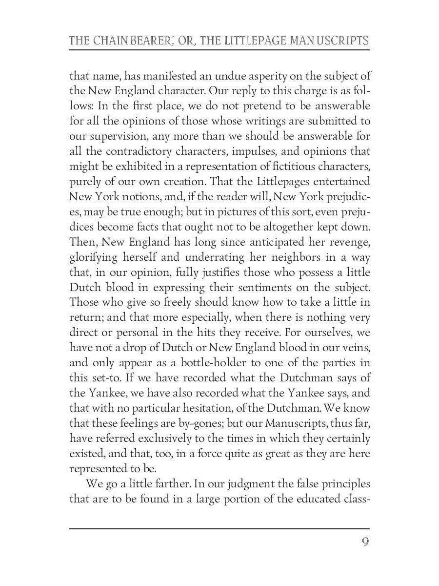 The Chainbearer; or, The Littlepage Manuscripts = Землемер: на англ.яз