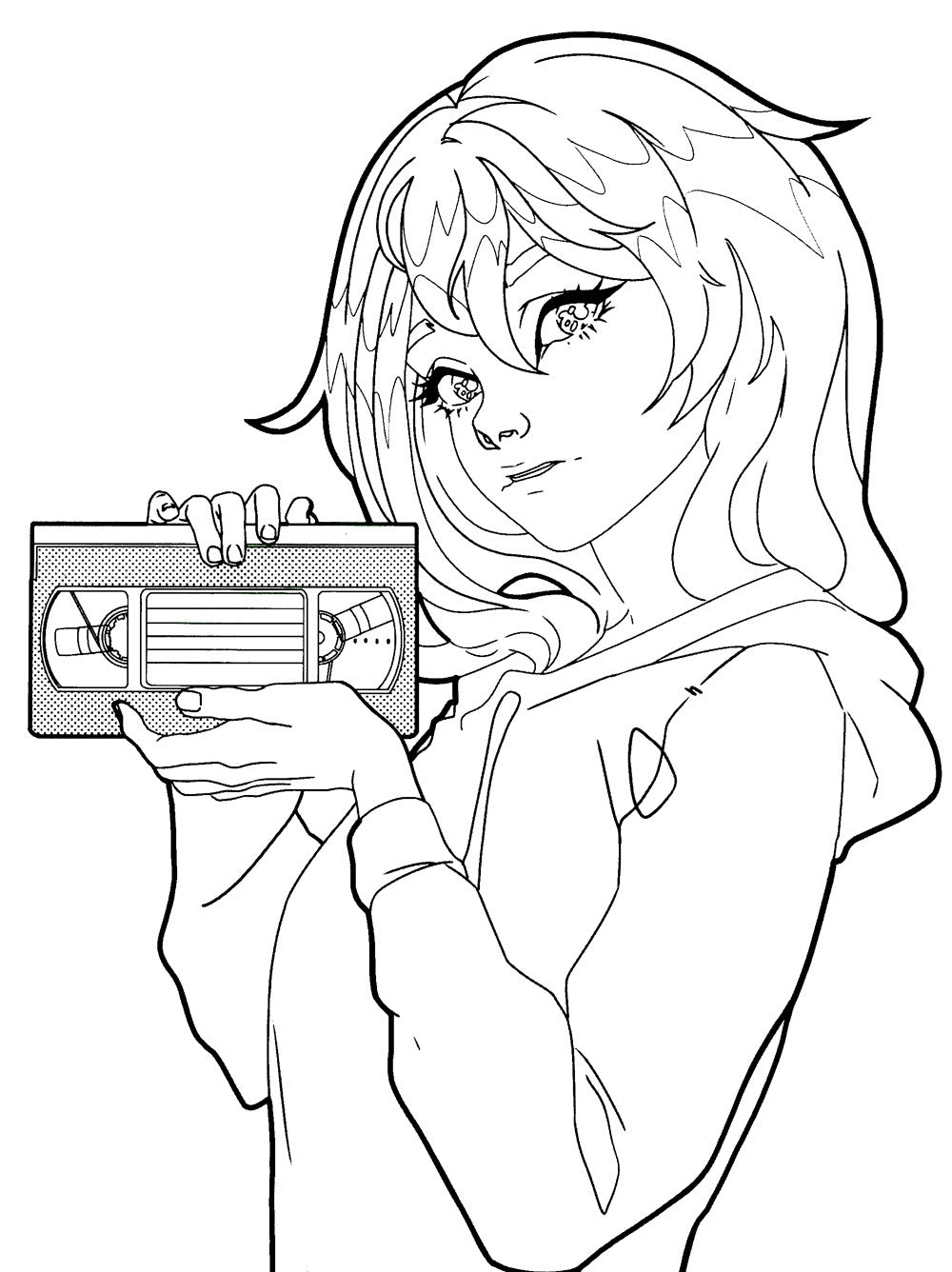 Зайчик. Раскраска