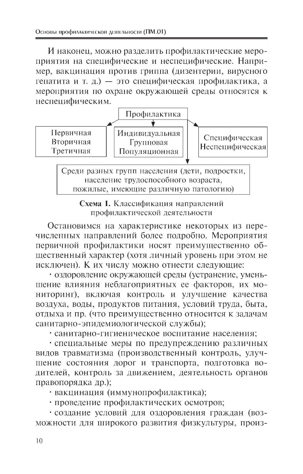 Основы профилактической деятельности (ПМ.01): Учебник