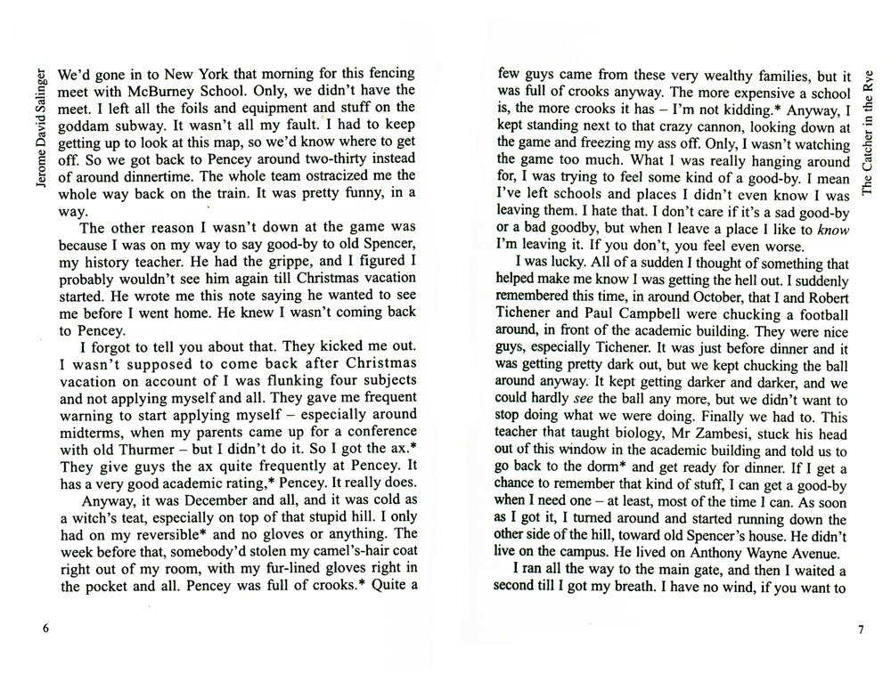 Над пропастью во ржи (КДЧ на англ.яз., неадаптир)